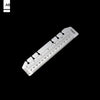 Multifunctional Transparent PVC Bookmark Ruler for Loose-Leaf Notebooks