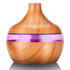 Wood Grain Ultrasonic Air Humidifier with Essential Oil Diffuser
