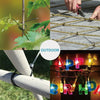 Four panels showing black nylon cable ties used for securing plants, outdoor work, and crafting projects.