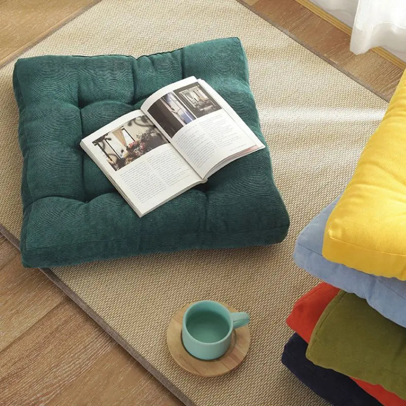 Tufted Floor Seating Pillow Cushion for Meditation and Relaxation