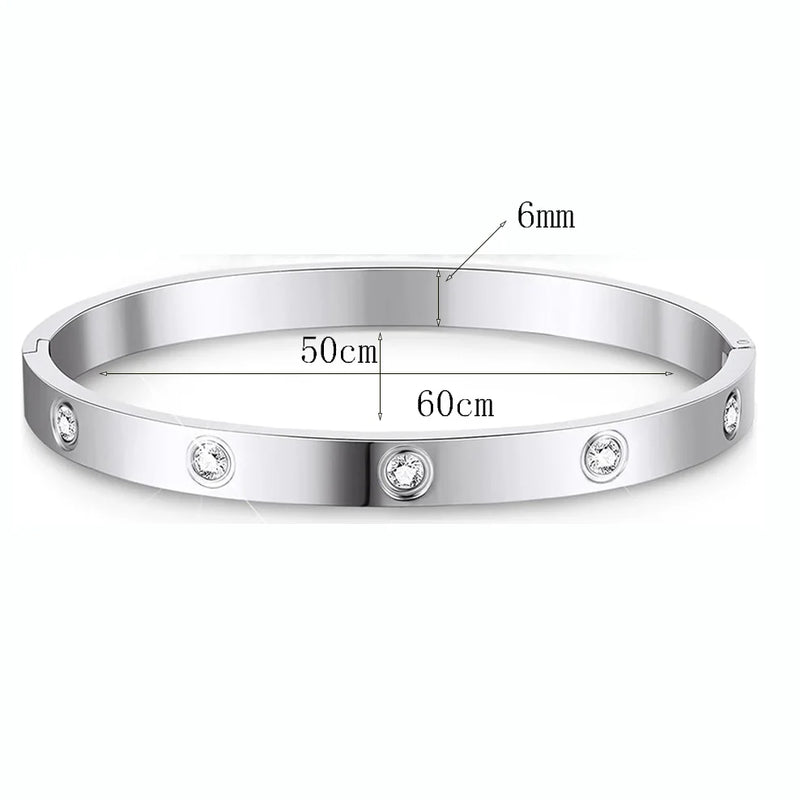 14K Gold-Plated CZ Tennis Bracelet & Bangle Set