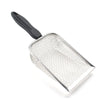 Stainless steel cat litter scoop with a fine mesh sifter and black handle