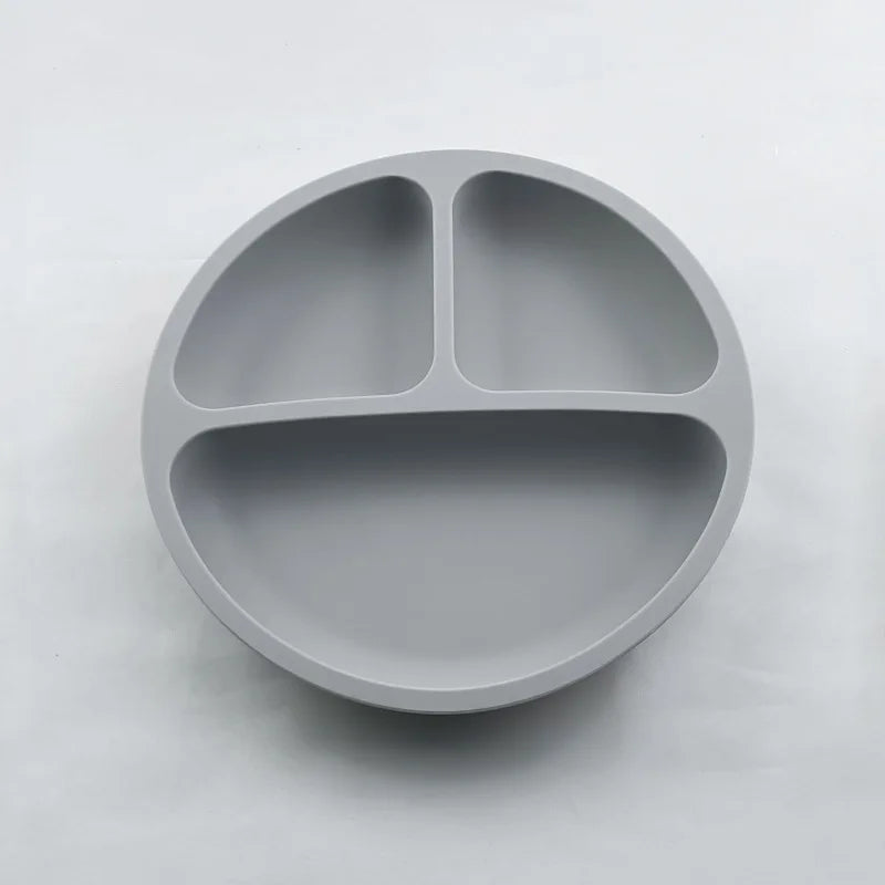 Baby Silicone Suction Plate and Utensil Set