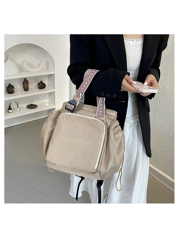 Versatile Nylon Shoulder Bag with Large Capacity