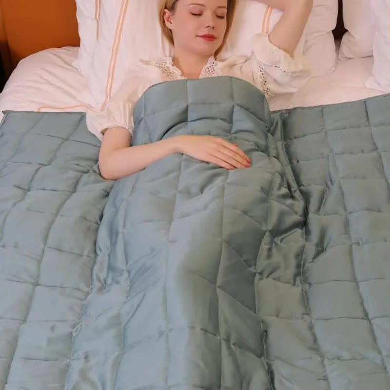 Bamboo Blend Weighted Blanket for Deep Sleep
