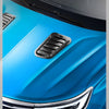 Carbon Fiber Style Car Hood Scoop Vent Covers (Pair)