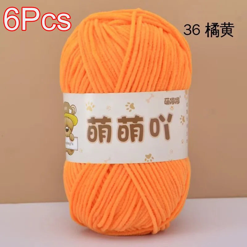 Soft Chenille Yarn for Crocheting and Knitting