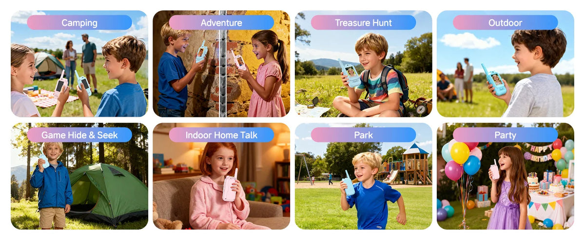 Kids Video Walkie Talkie with Camera – 2-Pack