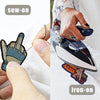 20-Piece Star Embroidery Patches with Iron-On Adhesive