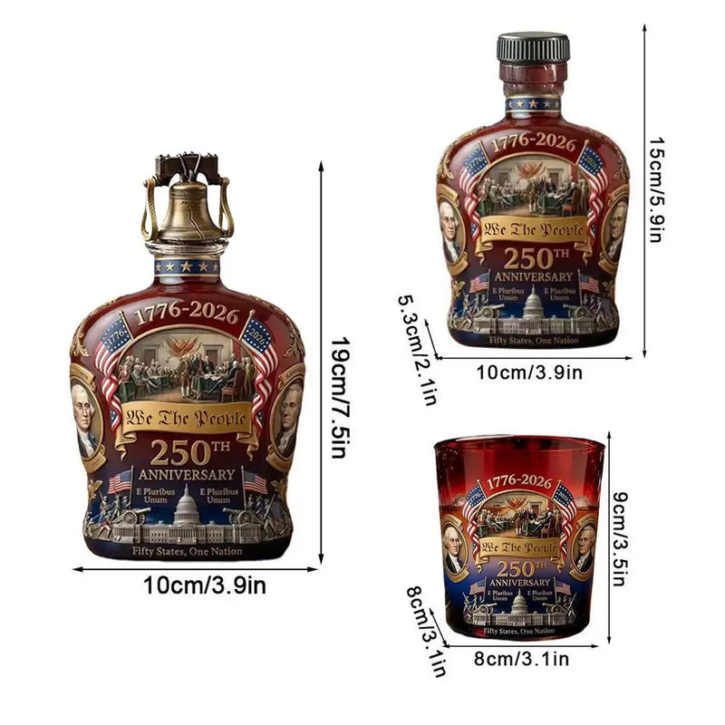250th Anniversary Commemorative Glass Decanter