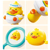 Yellow Duck Bath Sprinkler Toy Set for Toddlers