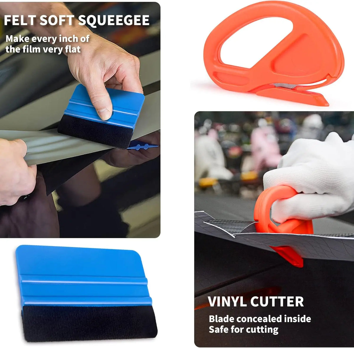 18-Piece Vinyl Wrap & Window Tint Tool Kit