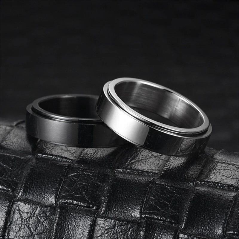 Stainless Steel Anxiety Spinner Ring