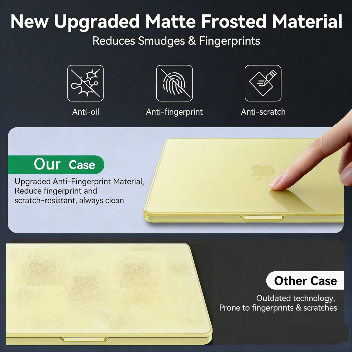 Slim Hard Shell Case for 13-Inch MacBook (2026, A3404)