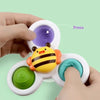 Suction Cup Spinning Bath Toys for Babies (Set of 3)