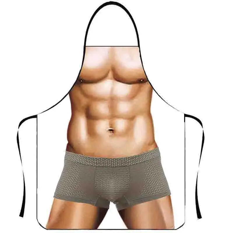 Novelty Bikini Apron for Men – Fun Kitchen & Cleaning Apron