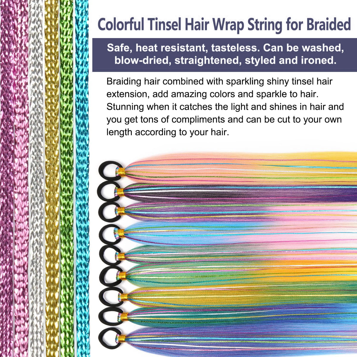 Long Straight Ombre Ponytail Extension