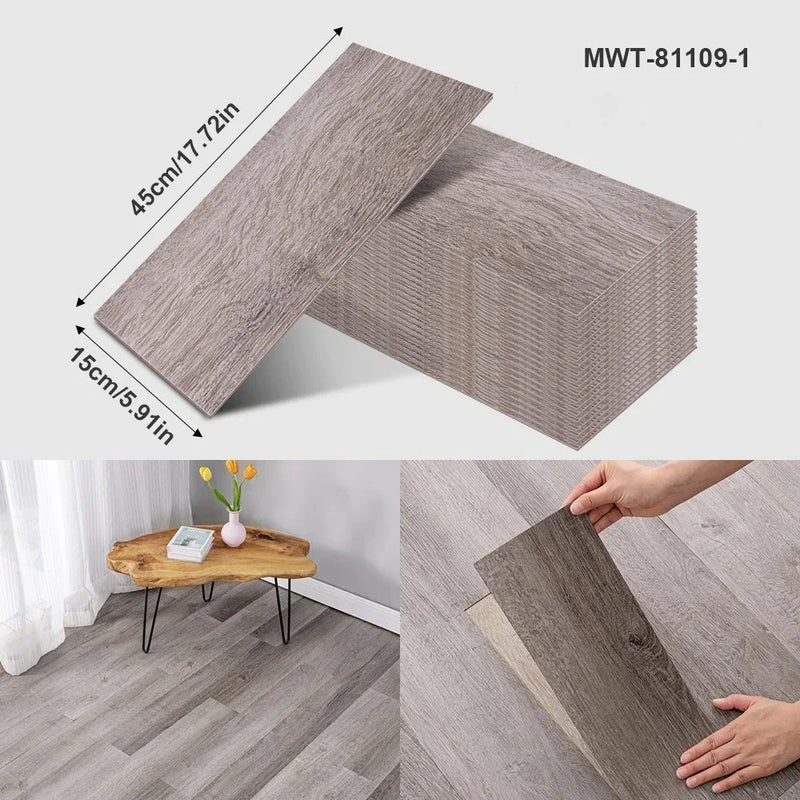 3D Self-Adhesive Wood Grain Wall Stickers