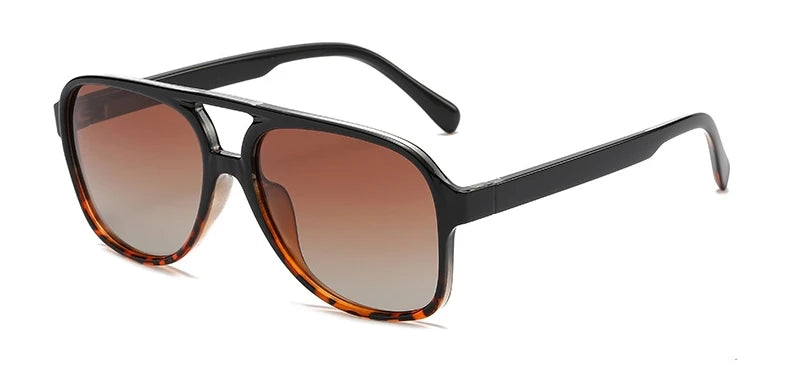 Gafas de sol piloto polarizadas oversize