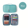 Travel Passport Holder with RFID Zipper Closure