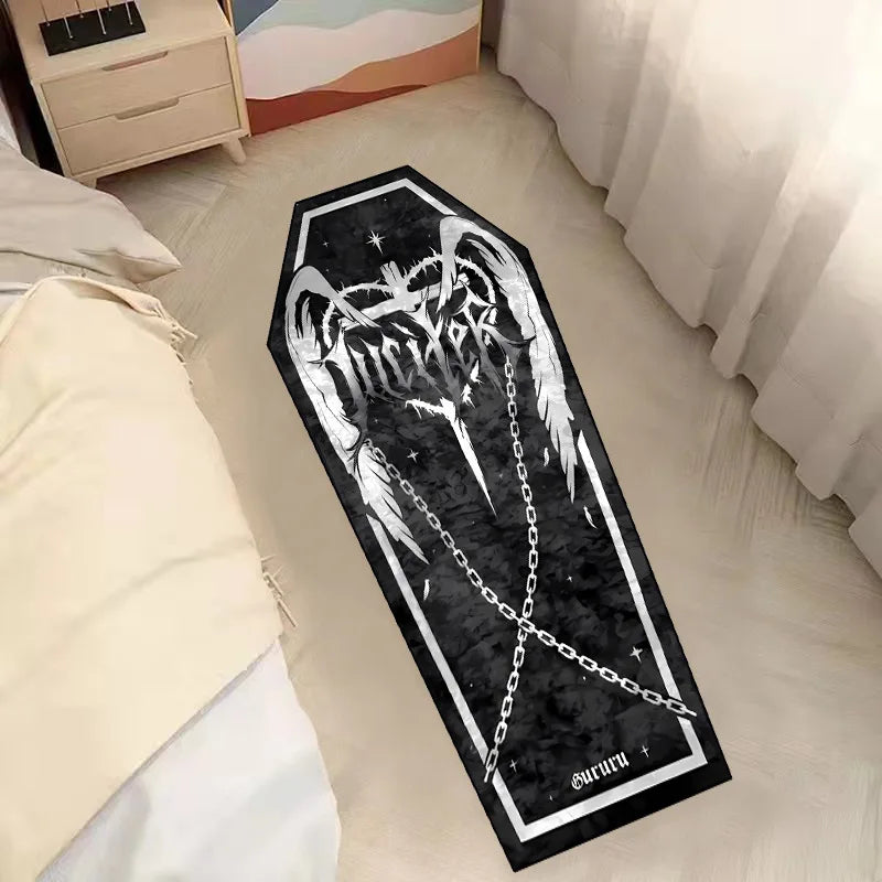 Gothic Skull Print Non-Slip Floor Mat