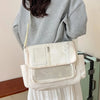 Y2K Transparent Ita Bag with DIY Badge Display Panel