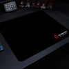 Black & Red Flame Gaming Mouse Pad with Stitched Edges
