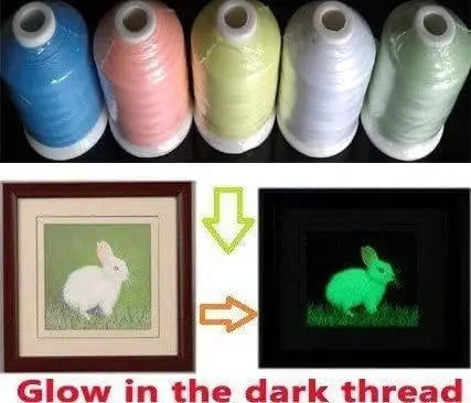 Glow-in-the-Dark Embroidery Thread for Sewing Projects