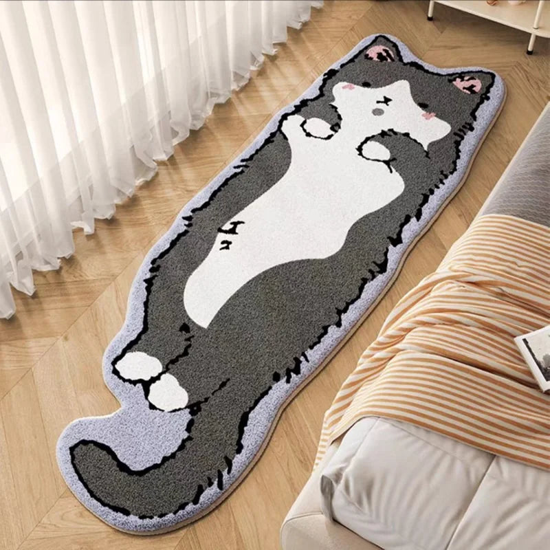 Cute Cat Print Non-Slip Area Rug