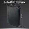 Zippered PU Leather Business Padfolio
