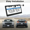 Carbon Fiber License Plate Frame with Anti-Rust Protection