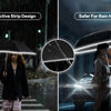 Auto Reverse-Folding Umbrella with Reflective Stripe & Carabiner Handle