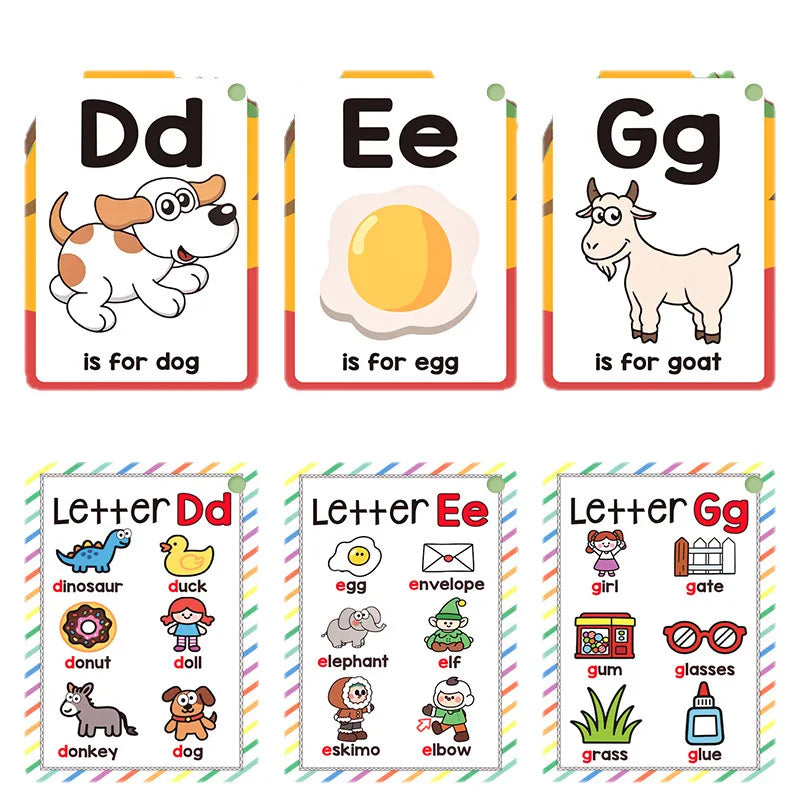 Alphabet Flash Cards for Early Learning & Montessori Education