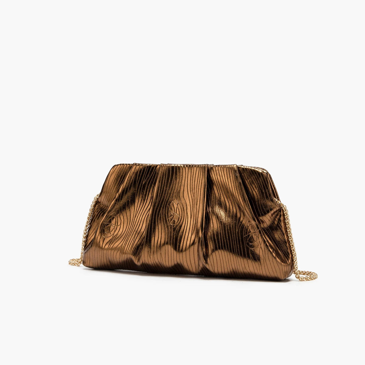 Elegant Chain Shoulder Bag with Crystal Accents