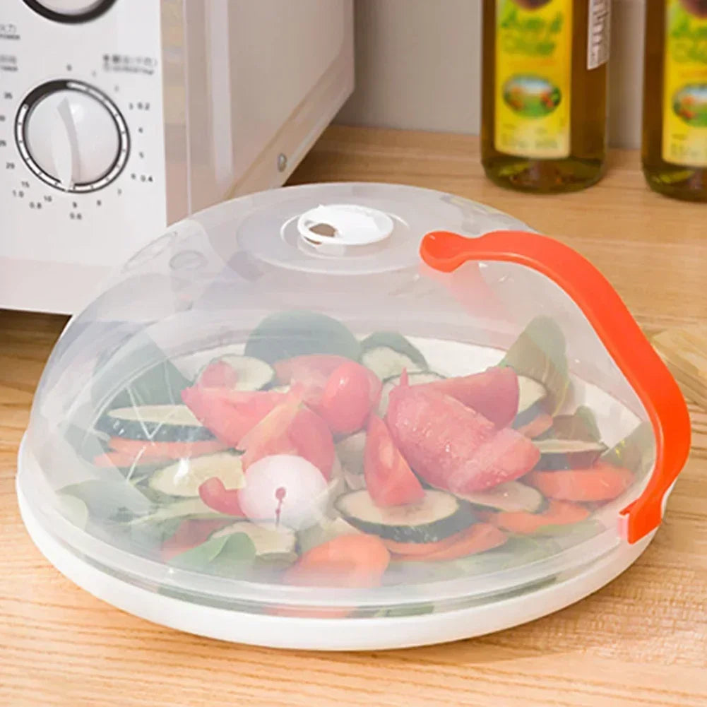 Microwave Splatter Guard with Steam Vent and Handle