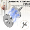 A close-up view of a magnetic door catch mechanism used to keep doors closed effectively.