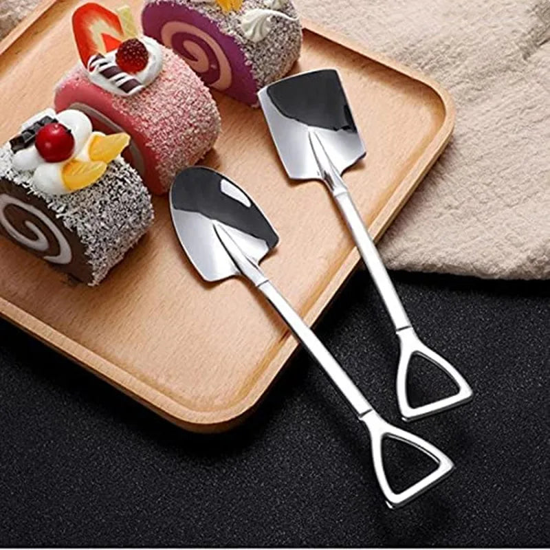Cuillère à Dessert et à Café en Acier Inoxydable