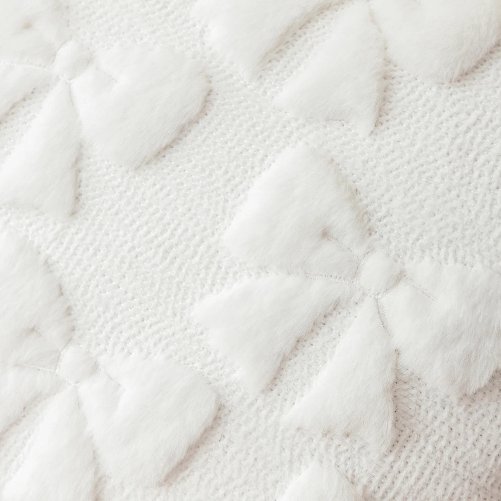Faux Fur Bowknot Pillow Covers (Set of 2)