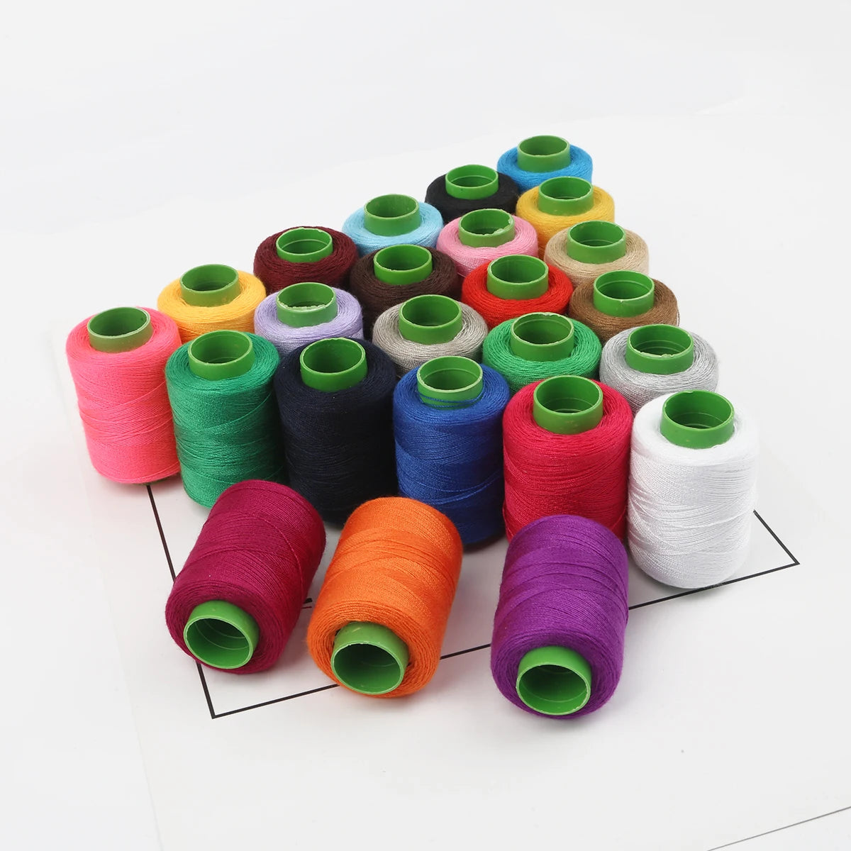 Premium Polyester Sewing Thread Spool - 300m, 24 Colors