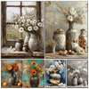 Vintage Vase & Flowers Diamond Painting Kit