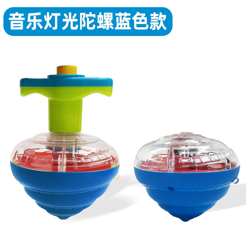 Musical Light-Up Spinning Top with Launcher