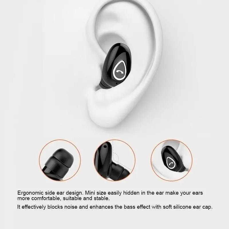 Invisible Wireless Earbuds with Microphone