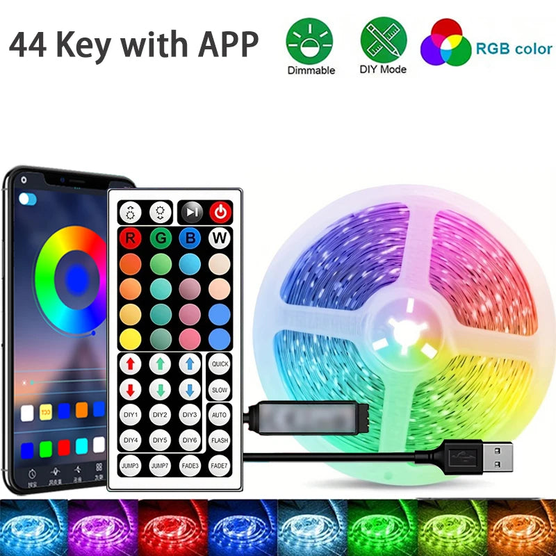 USB-RGB-LED-Streifen mit App-Steuerung