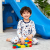 Kids' Cotton Cartoon Astronaut Pajama Set