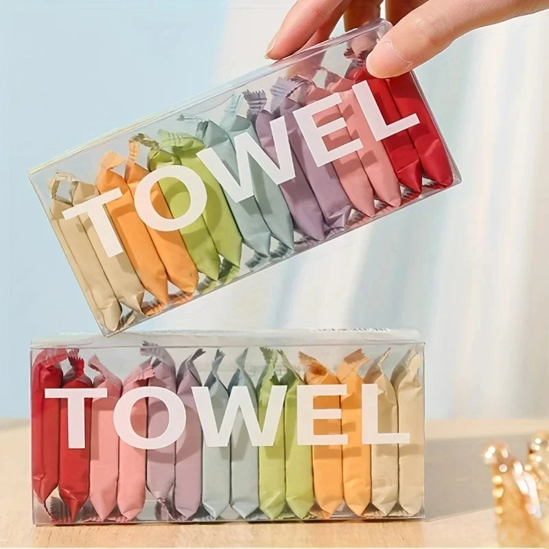 Compressed Disposable Face Towels for Travel and Skincare