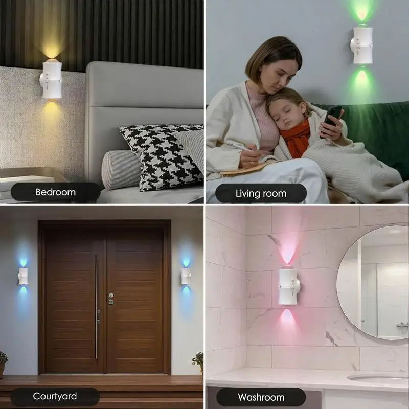 Rechargeable Motion Sensor LED Night Light with 7 Color Modes