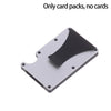 Portefeuille RFID en aluminium fin avec attache-monnaie