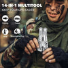 14-in-1 Folding Multi-Tool with Stainless Steel Pliers