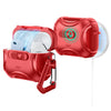 Red AirPods Pro 3 case with secure magnetic lock and drop protection features