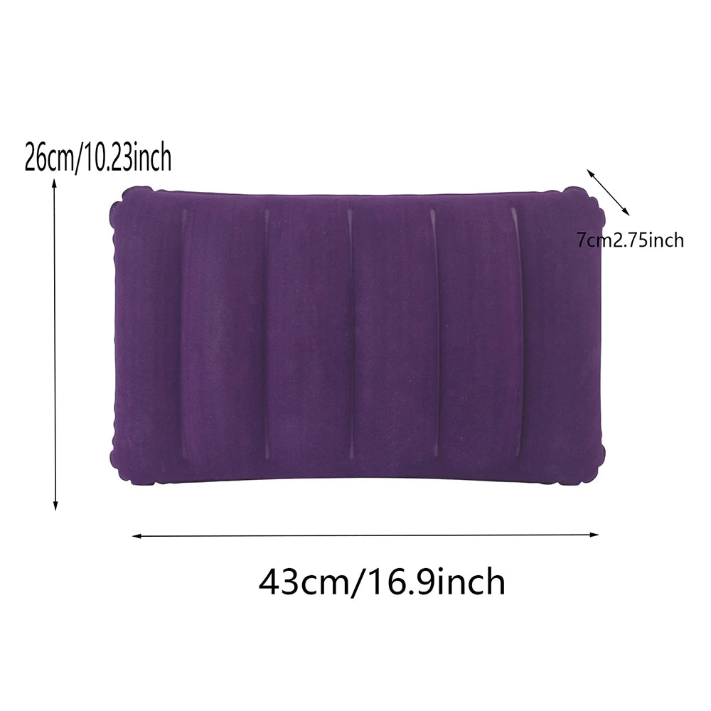 Portable Inflatable Travel Pillow for Neck, Waist & Back Support